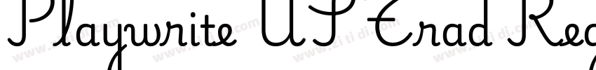 Playwrite USTrad Reg字体转换